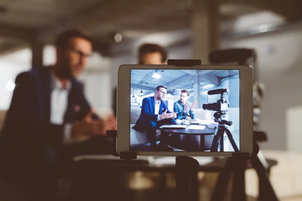 Men on camera- JConnelly blog- How to promote your content on social media